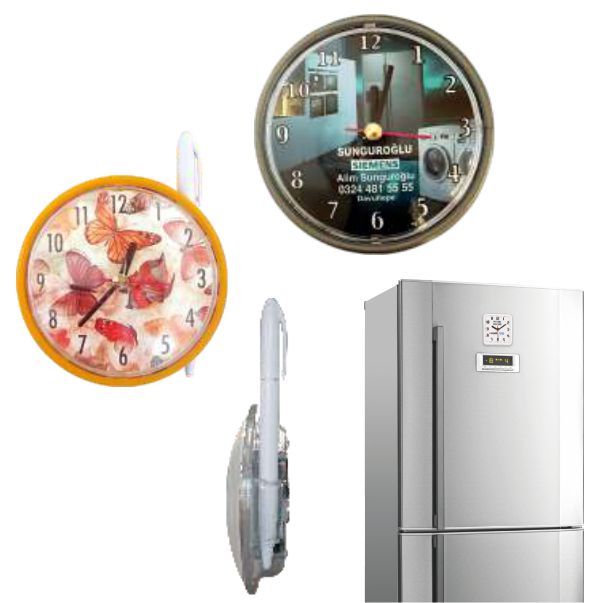 Buzdolabı Saati (11,5x11,5 Cm )