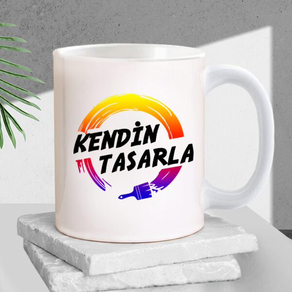 Kişiye Özel İsimli Fotoğraflı Beyaz Kupa Bardak