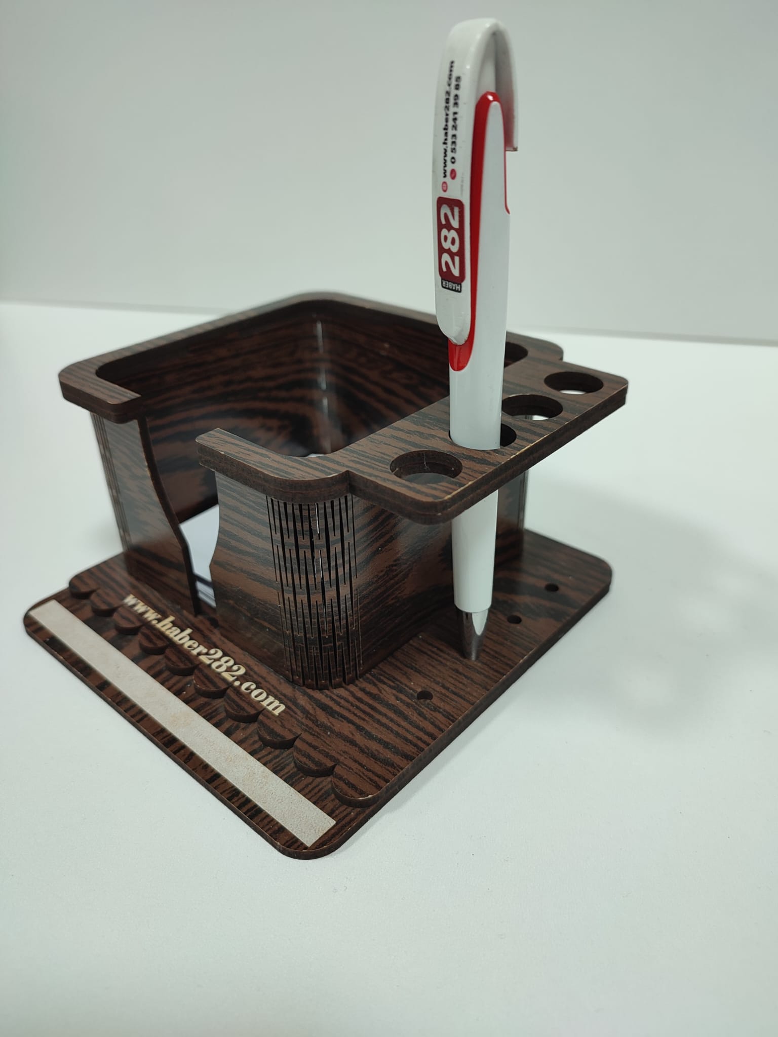 Ahşap Kalem Standlı Notluk